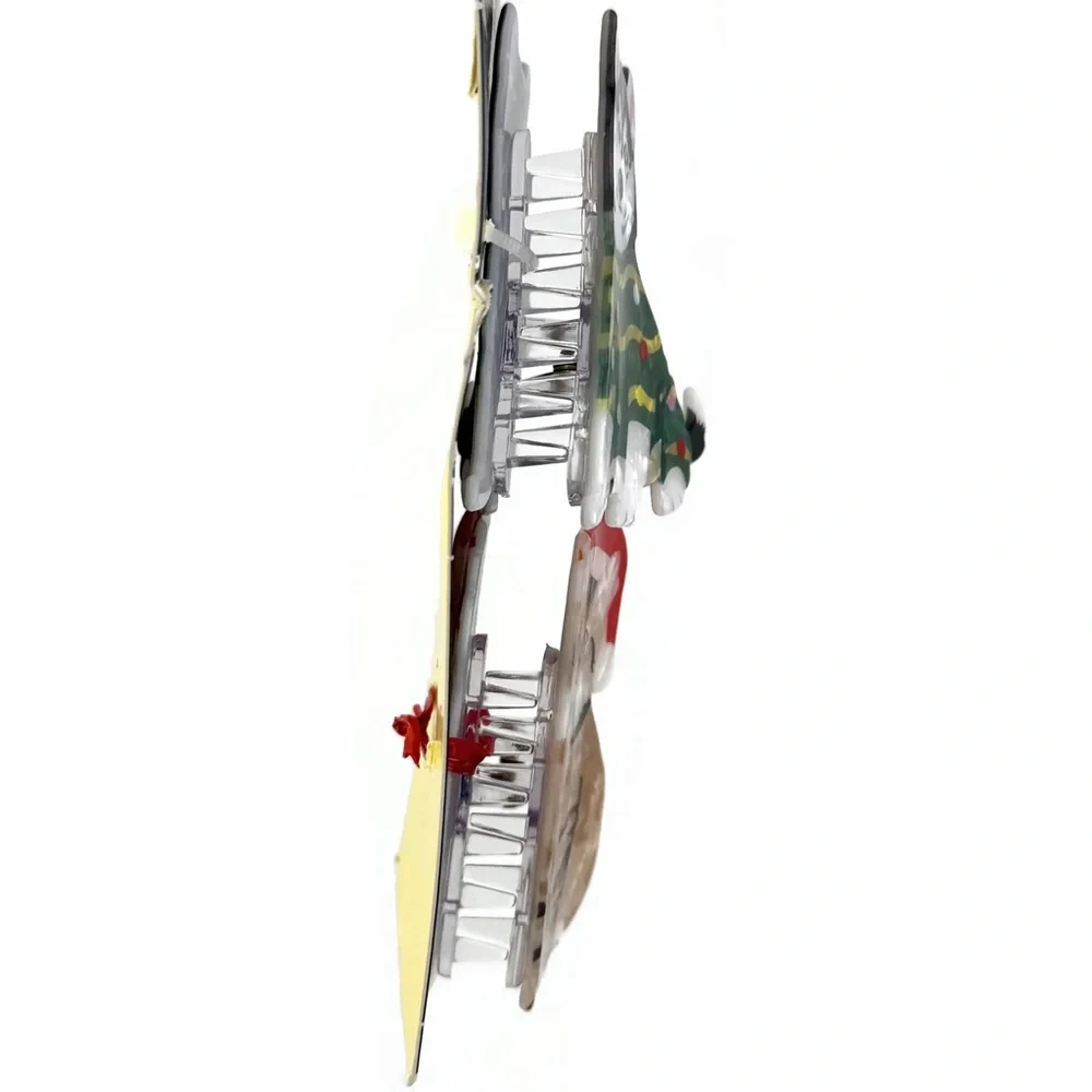 art class Festive Dog Cat Hair Claw Clips Set of 2
